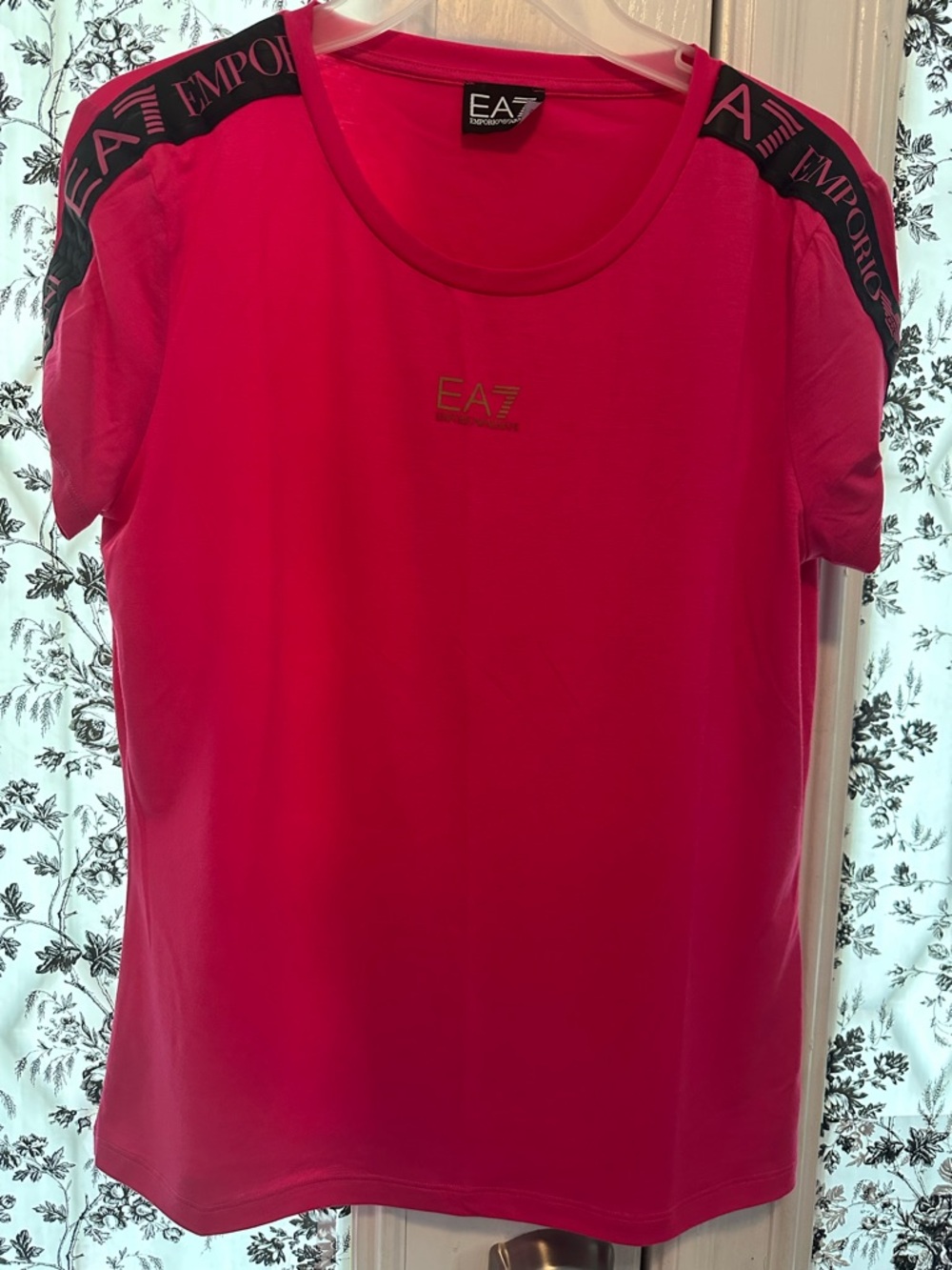 Emporio Armani EA7 Hot Pink Short Sleeve Logo Tee